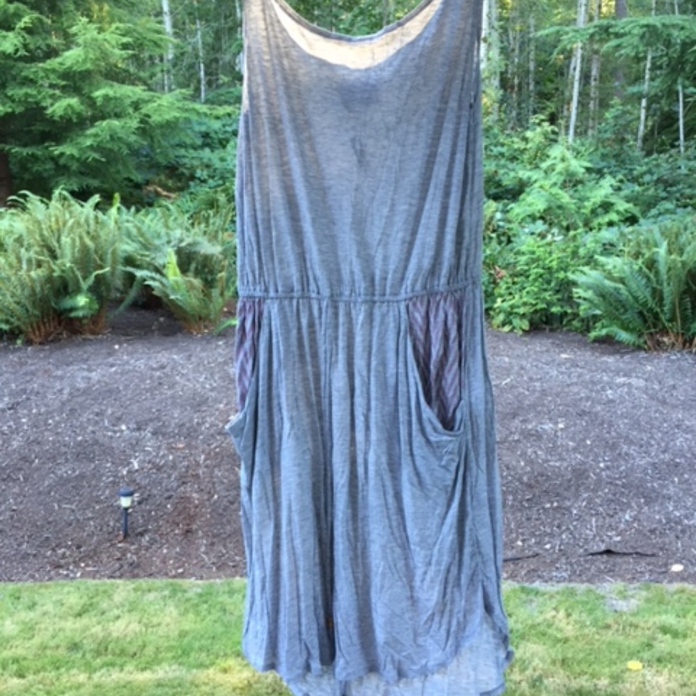 Raven & Lily Grey Vintage Punk Short Tank Dress
